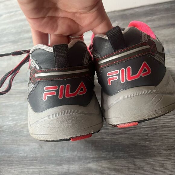 Women's Fila Headway 6 Trail Running Shoe Metallic Silver/Castlerock/Diva Pink - Picture 7 of 10